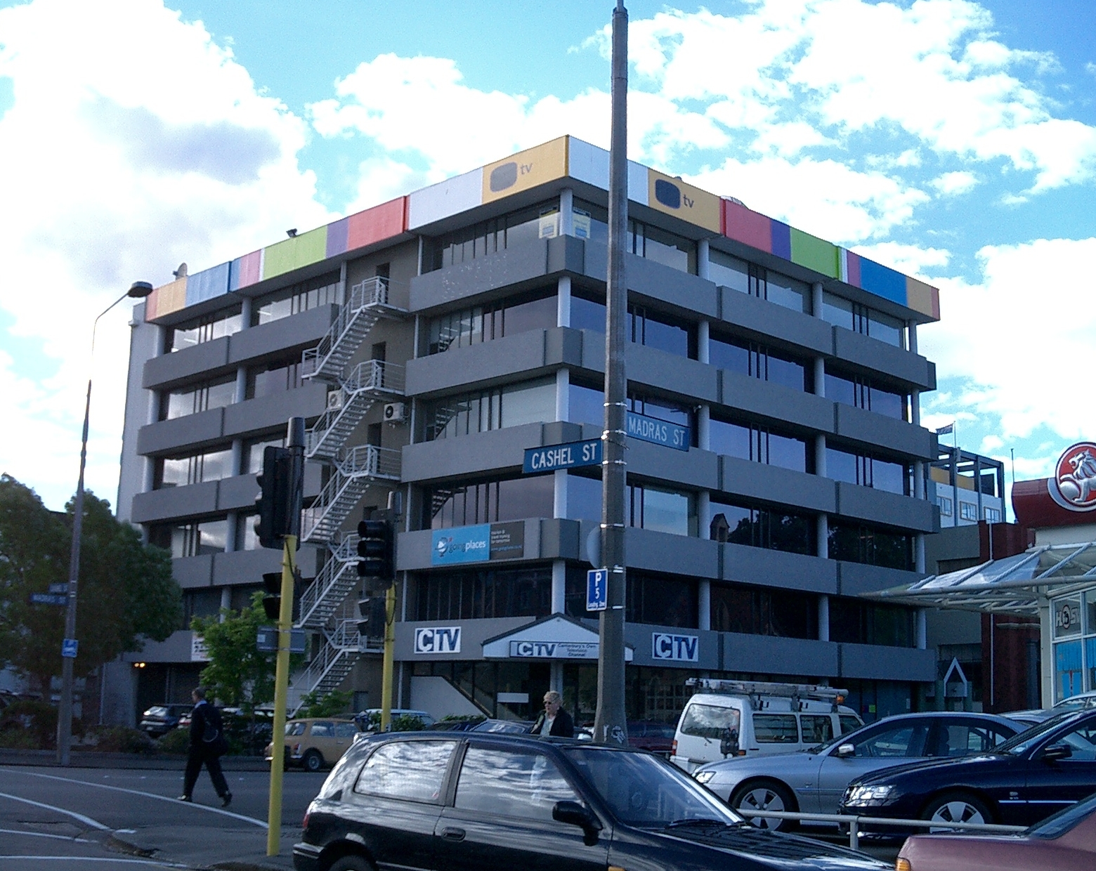 The CTV Building in Christchurch, New Zealand, taken before its collapse.  This article will use the CTV building to explain some reasons why buildings collapse due to earthquakes