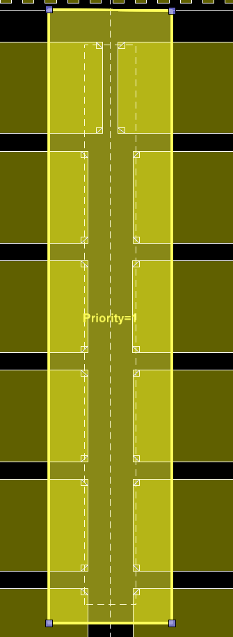 Example footing design in RAM Concept. This is the mesh input layer indicated here, with the strip footing finished.